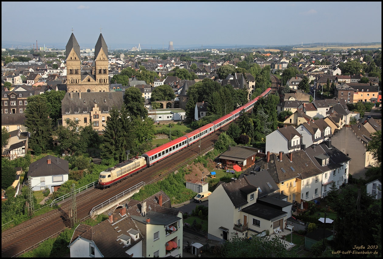 Der momentan meistgefuzzte IC in Andernach auf dem Weg nach Münster