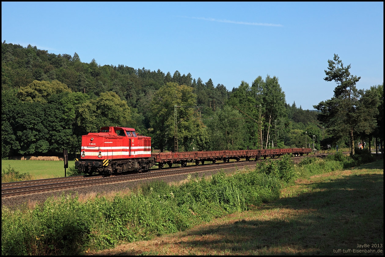 Sechs Minuten später dieser Modellbahntaugliche Zug